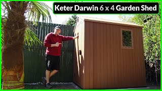 Assembling a Keter Darwin 6x4 Composite Garden Shed [upl. by Matthaeus]