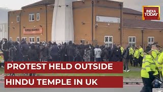 Protest Held Outside Smethwick Temple On Concerns Around A Speaker Says Police [upl. by Raney]