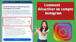 Comment désactiver temporairement votre compte Instagram  2024 [upl. by Anatolio]