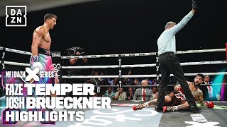 FIGHT HIGHLIGHTS  TEMPER VS BRUECKNER [upl. by Mathis]