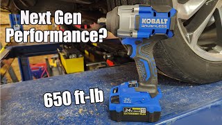 Next Generation Kobalt 24volt Brushless Mid Torque 12quot Impact Wrench Review Model KIW 4024A03 [upl. by Tshombe]