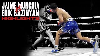 Jaime Munguia vs Erik Bazinyan  HIGHLIGHTS [upl. by Ihtraa]