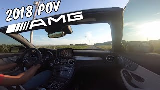 Mercedes AMG C43 Convertible 2018  POV Drive amp Acceleration 0200kmh [upl. by Skip]