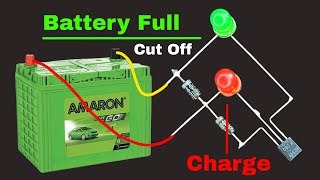 Use A BC547 Transistor And Make 12V Auto Cut Off Battery Charger  12V Battery Charger [upl. by Gilbertina]