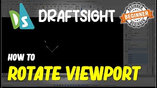 Draftsight How To Rotate Viewport [upl. by Enilav]