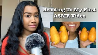 Reacting To My First ASMR Video it wasn’t as cringey as I thought [upl. by Lohner]