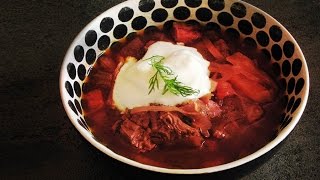 BORSCHT  Full Classic Russian Restaurant Recipe [upl. by Aronoel]