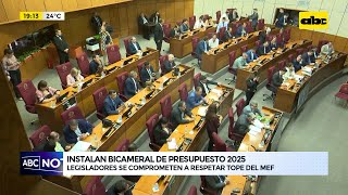 Instalan Bicameral de Presupuesto 2025 legisladores dicen que respetarán tope del MEF [upl. by Iruam]