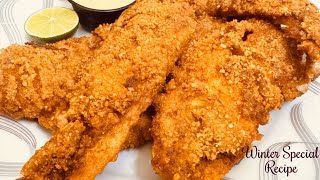 Breaded Fish Fillet  Crispy Fish Fillet Recipe By Ama Hawa [upl. by Cleodell617]