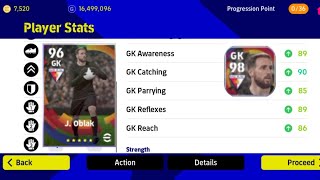 How to train Jan Oblak 9899  EFOOTBALL 2023 mobile [upl. by Ob723]