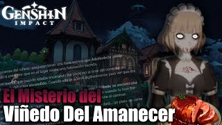 EL MISTERÍO DE ADELINE Y EL VIÑEDO AMANECER INVESTIGACIÓN GENSHIN IMPACT 💀🏚🌄 [upl. by Ramoj592]