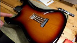 How to Hardtail Fender Stratocaster Tremolo Bridge [upl. by Eerised]