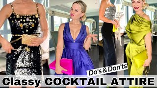 HOW to DRESS CLASSY for a COCKTAIL PARTY  What EVERY Classy Lady Knows [upl. by Zahc]