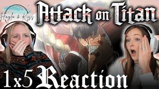 What Is Happening  ATTACK ON TITAN  Reaction 1X5 [upl. by Llebpmac]