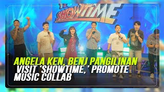 Angela Ken Benj Pangilinan visit Showtime promote music collab  ABSCBN News [upl. by Talyah545]