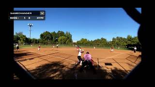 Kyra “Kiwi” Eckhoff catches a line drive at first base 10192024 [upl. by Anifled]