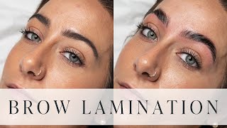 Eyebrow Lamination Transformation  Step by Step Tutorial [upl. by Ennaitsirk]