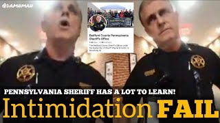 Uneducated Pennsylvania Sheriff Runs Into the Wrong 1st Amendment Auditor [upl. by Suqram]