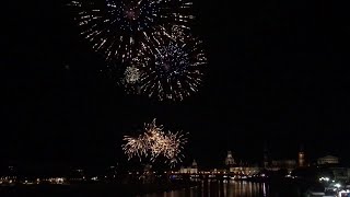 Feuerwerk zum Dresdner Stadtfest 2019 1080p30Fps  PyroLights DE [upl. by Elladine890]