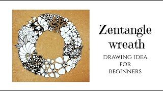 Zentangle drawing idea for beginners 🔸 Zentangle patterns 🔸 Zenart [upl. by Calvinna]