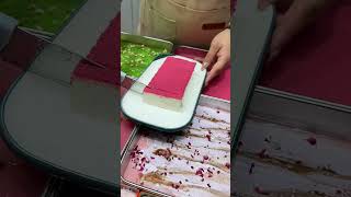 🥰 Satisfying with delicious grass milk pudding 🥳 food satisfying satisfyingvideo [upl. by Dranyar671]