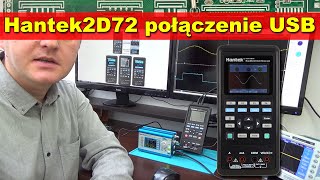 Hantek2D72 połączenie z komputerem USB [upl. by Nnainot]