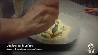 quotAgnolotti di pasta fresca in sugo darrostoquot  Chef Riccardo Zebro [upl. by Are745]