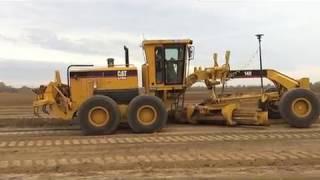 CAT 14 H Blade Motor Grader GPS Topcon [upl. by Eynahpets]