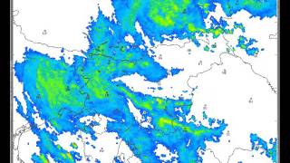 Radarska slika padavin nad Slovenijo 1 julij  31 december 2015 [upl. by Sansone]