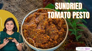 Sundried Tomato Pesto Recipe Red Pesto Pesto Rosso [upl. by Sundstrom396]