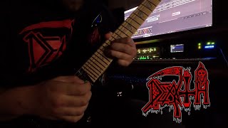 Death  Zero Tolerance guitar cover  all solos [upl. by Lalaj536]