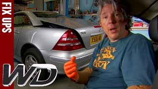 How To Repair A Mercedes SLK Roof  Wheeler Dealers  TOP TIPS [upl. by Aicenek]