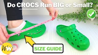 Do CROCS Run BIG How Crocs Should Fit  REVIEW amp Size Guide [upl. by Ybur61]