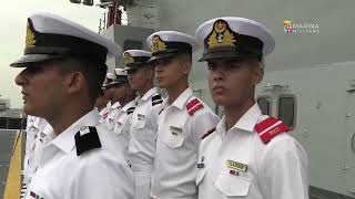 LItalian Carrier Strike Group in sosta a Karachi [upl. by Inar253]