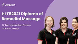 HLT52021 Diploma of Remedial Massage Information Session Course Overview amp Career Opportunities [upl. by Rehpatsirhc]