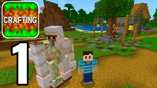 Crafting and Building  VILLAGE  Survival Gameplay Part 1 [upl. by Sadye]