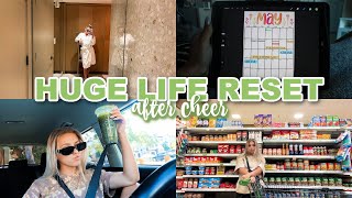 VLOG huge life reset after the cheer season spa day  days at home [upl. by Merrile575]