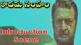 Kodama Simham Movie  Pran Introduction Scene  Chiranjeevi Sonam Radha [upl. by Ethbin]