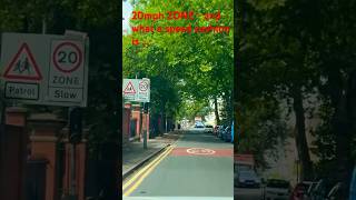 20mph ZONE  and speed cushions learner learnerdriver howtodrive drivinglicense drivingfails [upl. by Annet]