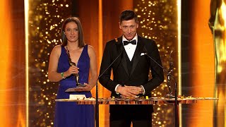 Robert Lewandowski Najlepszym Sportowcem Roku 2020 Wzruszające przemówienie  Gala Mistrzów Sportu [upl. by Jablon330]