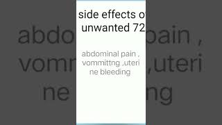 side effects of using abortion pill 💊 that is unwanted 72 pharmacist follow medicine guide ❤️ [upl. by Pressman]