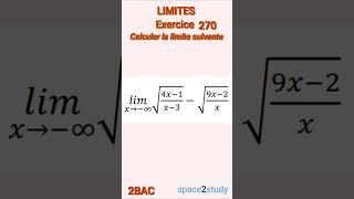 Exercice 270 Limites 2BAC Maths [upl. by Eymaj]