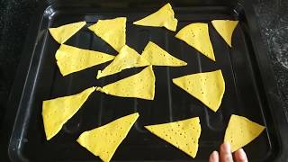 Nacho Chips Recipe without oven  Corns Chips Recipe  Tortilla Chips  Homemade Nacho Chips [upl. by Longo676]