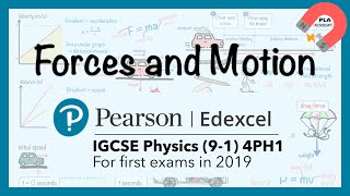 Edexcel IGCSE Physics 91 Unit 1 Forces and Motion revision 4PH1 edexceligcsephysics [upl. by Weinrich]