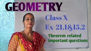 GEOMETRY CLASS 10WBBSE THEOREM RELATED IMPORTANT SUMS [upl. by Aisatal314]