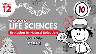 GR 12 EVOLUTION BY NATURAL SELECTION – Speciation PART 1 10 [upl. by Atinhoj534]