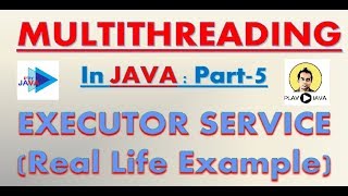 Multithreading in Java Part 5  Executor Service Real Life Example [upl. by Oinotnanauj]