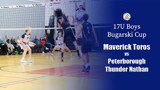 17U Boys Bugarski Cup March 2 2024  Maverick Toros vs Peterborough Thunder maverickvolleyball [upl. by Analim]