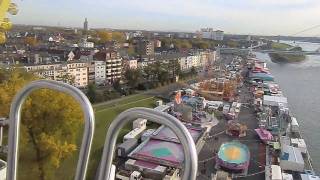 Jupiter Riesenrad Kippamp Barth in Köln Deutz Herbstvolksfest 29102010 by kirmesmarkus [upl. by Marih]