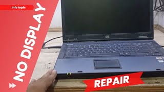 HP Compaq 6715s Laptop  Power On But No Display  Fan Spin Black Screen  Solution  Laptop Repair [upl. by Nylasej]